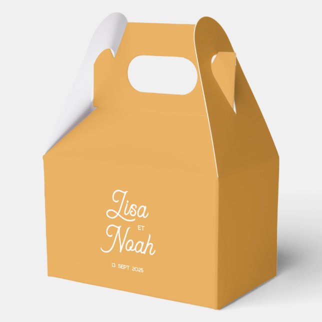 Caja Para Regalos Boite à dragées colorus - Orange (Reverso )