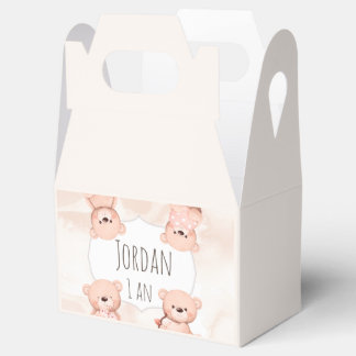 Caja Para Regalos Boite cadeau Baby shower Teddy bear ours