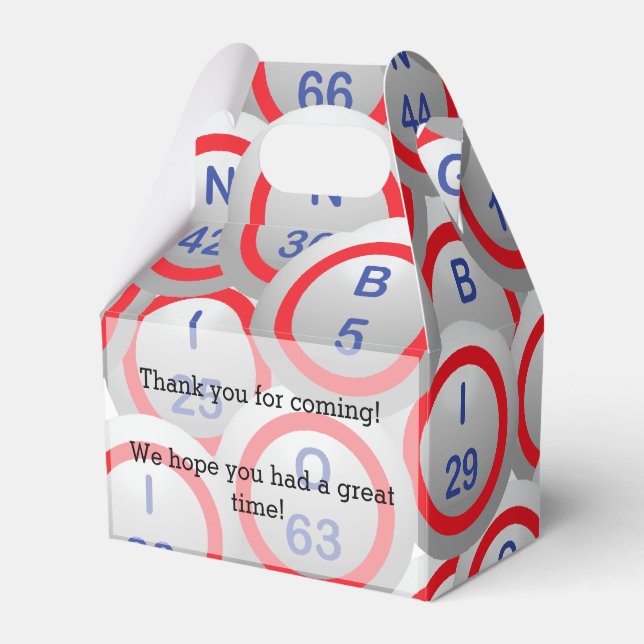 Caja Para Regalos Bolas de Bingo (Front Side)