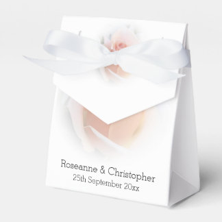 Caja Para Regalos Bolas de Favor de Boda Peach Pink Rosebud
