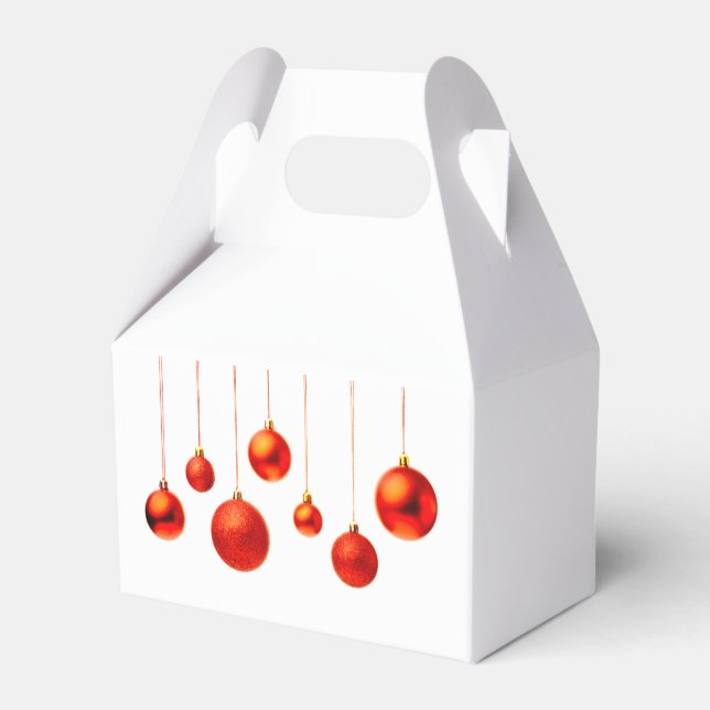 Caja Para Regalos Bolas de navidades (Reverso)