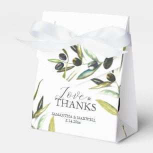 Caja Para Regalos Bolas favoritas de boda Rama de oliva Vegetación