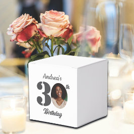 Caja Para Regalos Bold 30th Birthday Party Photo