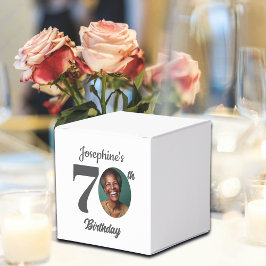 Caja Para Regalos Bold 70th Birthday Party Photo Favor