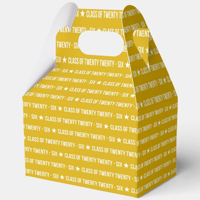 Caja Para Regalos Bold Class of 2026 Graduation Pattern (Reverso )