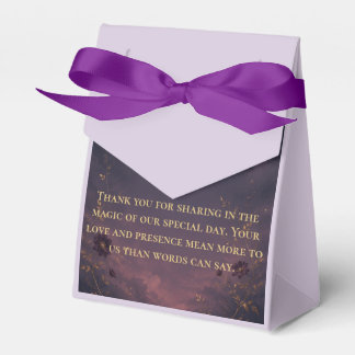 Caja Para Regalos Bolsa de agradecimiento para la boda gótica celest