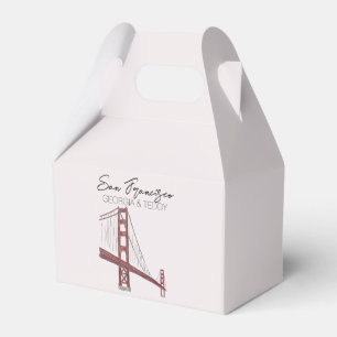 Caja Para Regalos Bolsa de bienvenida de San Francisco, Boda de Cali