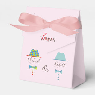 Caja Para Regalos Bolsa de favor de boda gay