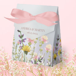 Caja Para Regalos Bolsa de Favor de Boho Rustic Wildflower Garden