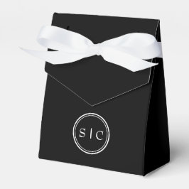 Caja Para Regalos Bolsa de Favor de Fiesta con Monograma de Agradeci