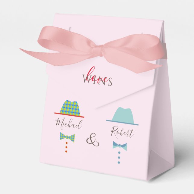 Caja Para Regalos Bolsa de regalo de boda gay (Front Side)