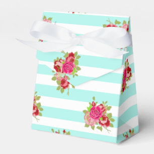 Caja Para Regalos Bolsa favorita de canto de rosas verde azuladas y 