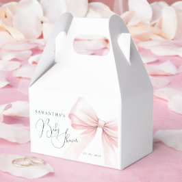 Caja Para Regalos Bolsas de Baby Shower Coquette Pink Bow