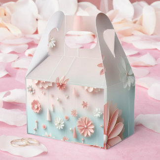 Caja Para Regalos bolso de papel florido