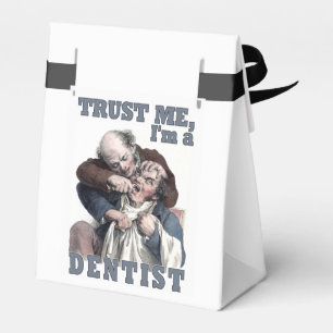Caja Para Regalos Bolsos de encargo del favor del humor del DENTISTA