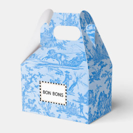 Caja Para Regalos Bon Bons Blue Toile