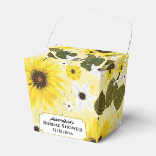 Caja Para Regalos Bonito Amarillo Sunflower Garden Floral