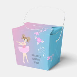 Caja Para Regalos Bonito Ballerina chica Fiesta de cumpleaños