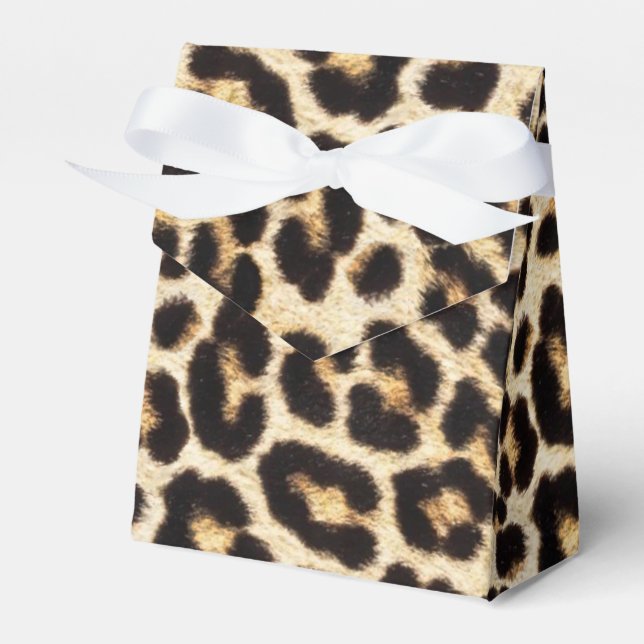 Caja Para Regalos Bonito Faux Leopard Fur (Front Side)