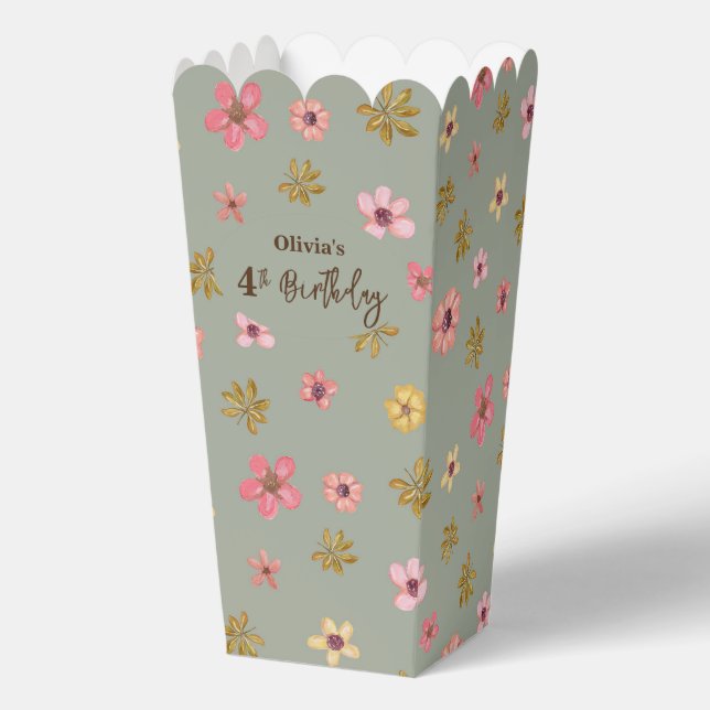 Caja Para Regalos Bonito floral caprichoso y dulce flor (Anverso)