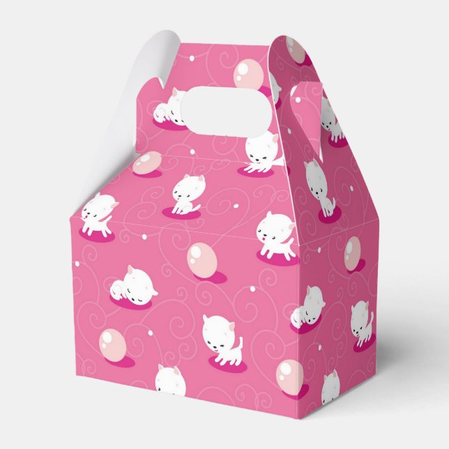 Caja Para Regalos Bonito Kitty Pink Kittens Pattern Favorito Box (Front Side)