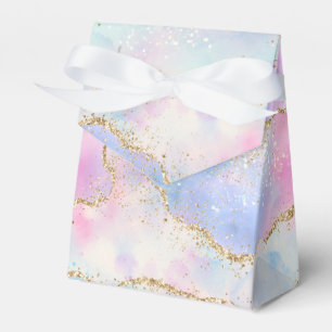 Caja Para Regalos Bonito Pastel Agate Vena acuarela Purpurina de o