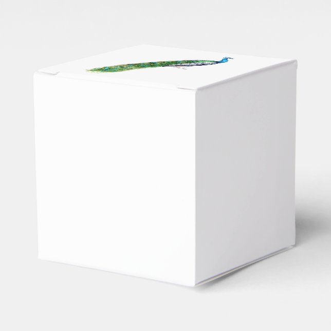 Caja Para Regalos Bonito Peacock (Costado Anverso)