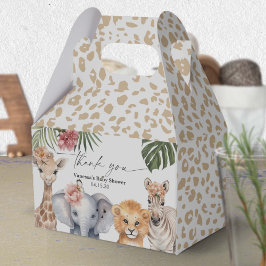 Caja Para Regalos Bonito Safari Baby Animals Baby Girl Shower