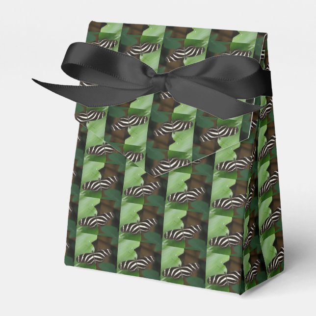 Caja Para Regalos Bonito Zebra Longwing Butterfly Favorito Box (Front Side)