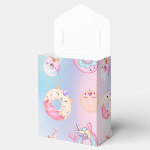 Caja Para Regalos Bonos de arcoiris de colores pastel de Unicornios