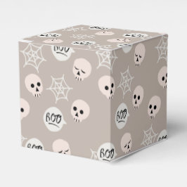 Caja Para Regalos Boo's, Skulls y Spider Webs