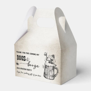 Caja Para Regalos Boos y Booze Fantasma Halloween Party