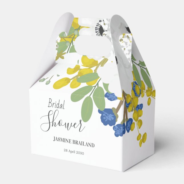 Caja Para Regalos Boquete floral de primavera de Anemones blancos Du (Front Side)