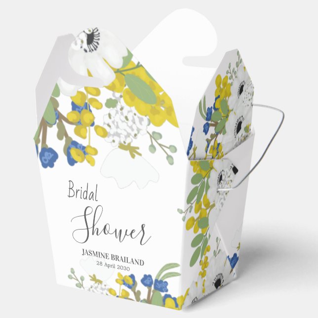 Caja Para Regalos Boquete Floral Primavera Bridal Shower Gracias Fav (Abierto)