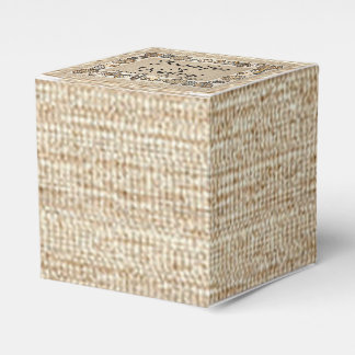 Caja Para Regalos Borde de conchas en el Boda de tetas marrones