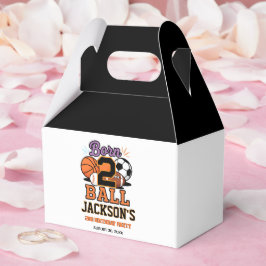 Caja Para Regalos Born 2 Ball Sports-Themed Boy 2nd Birthday Party
