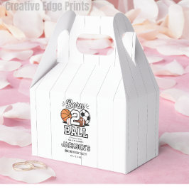 Caja Para Regalos Born 2 Ball Sports Themed Boy 2nd Birthday Party