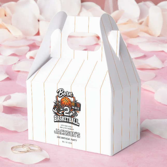 Caja Para Regalos Born 2 Basketball | Sports Themed 2nd Birthday (Boda)