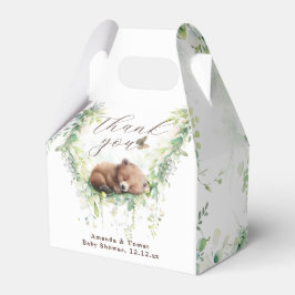 Caja Para Regalos Bosque de animales de bosque vegetación Bebé ducha