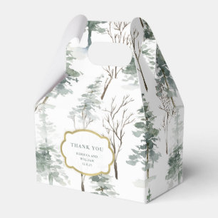 Caja Para Regalos Bosque de invierno Boda de Woodland