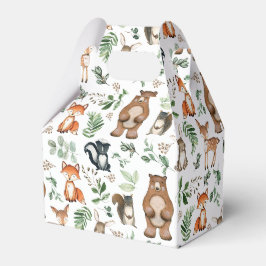 Caja Para Regalos Bosque de vegetación Animales de Woodland