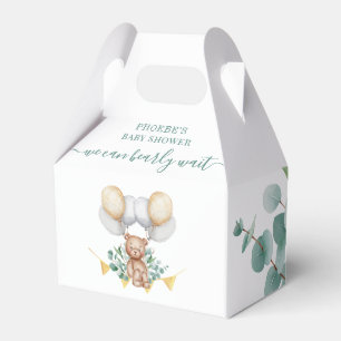 Caja Para Regalos Bosque Oso Oso Apenas Espera Baby Shower