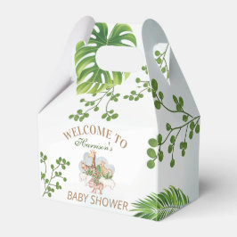 Caja Para Regalos Bosques de animales de la selva vegetal