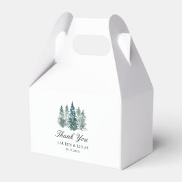 Caja Para Regalos Bosques de árboles de bosques Pine Gracias