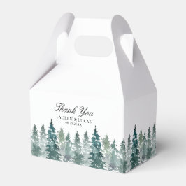 Caja Para Regalos Bosques Rústicos Árboles de bosques Pine Gracias