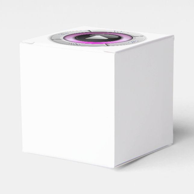 Caja Para Regalos Botón Reproducir (Costado Anverso)