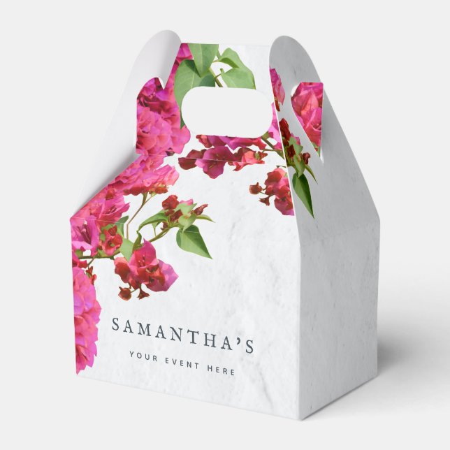 Caja Para Regalos Bougainvillea Floral Mediterráneo Isla Griega (Front Side)