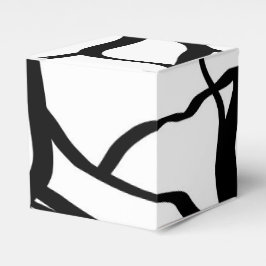 Caja Para Regalos Bouquet Blanc: Resumen blanco y negro
