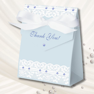 Caja Para Regalos Bow Lace Algo Azul antes de hacer Ducha Británica