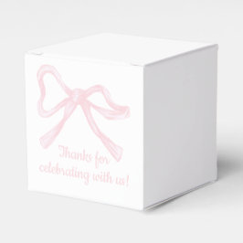 Caja Para Regalos Bow rosa, cinta rosada Personalizado